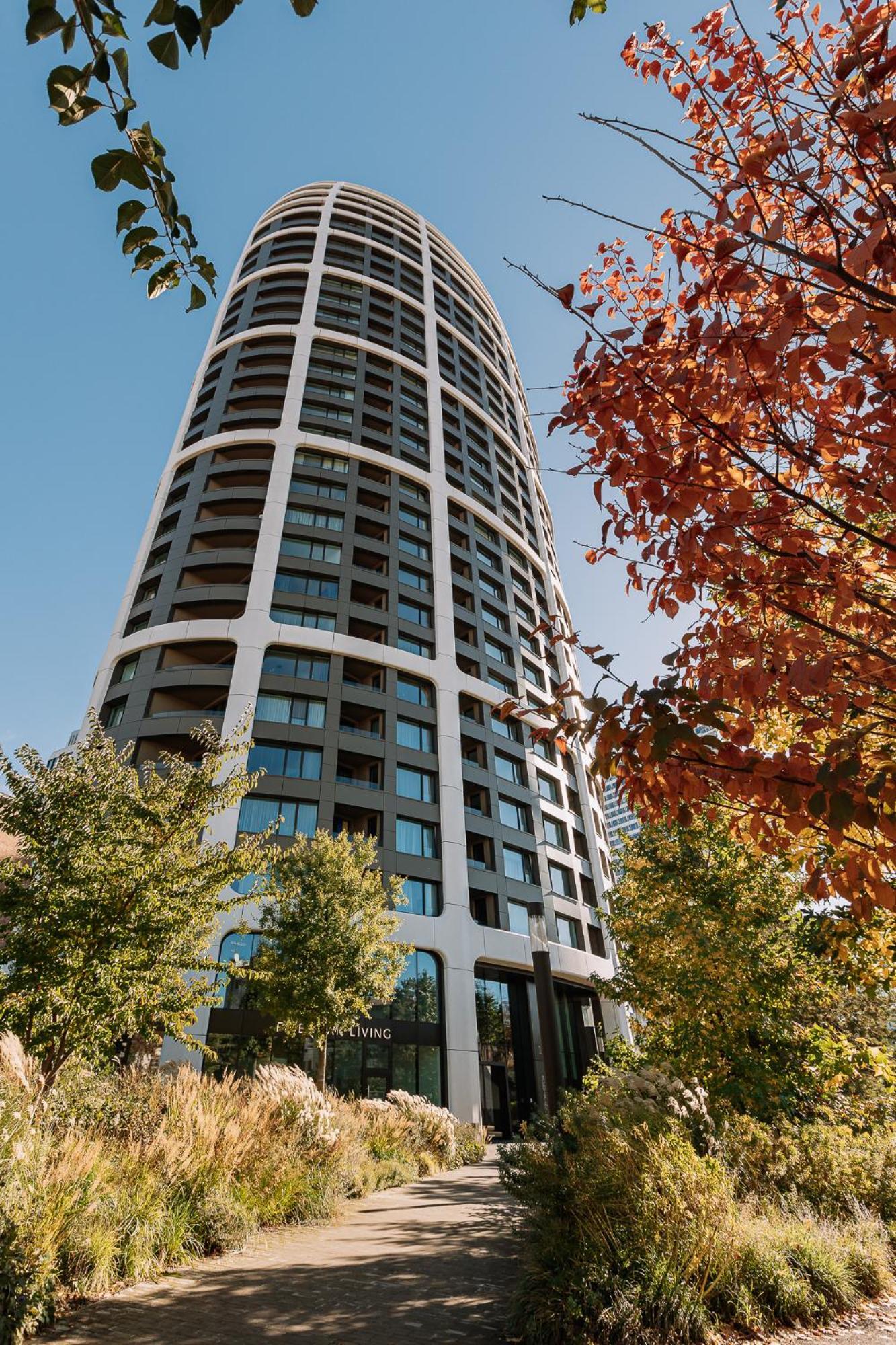 Skau Blue Residence In Sky Park 21 Floor 2 Tower Panoramic View Free Parking Bratislava Exterior photo